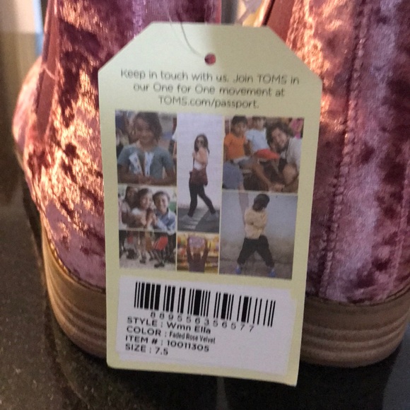 Toms Ella Chelsea Boot pink velvet - Picture 4 of 5